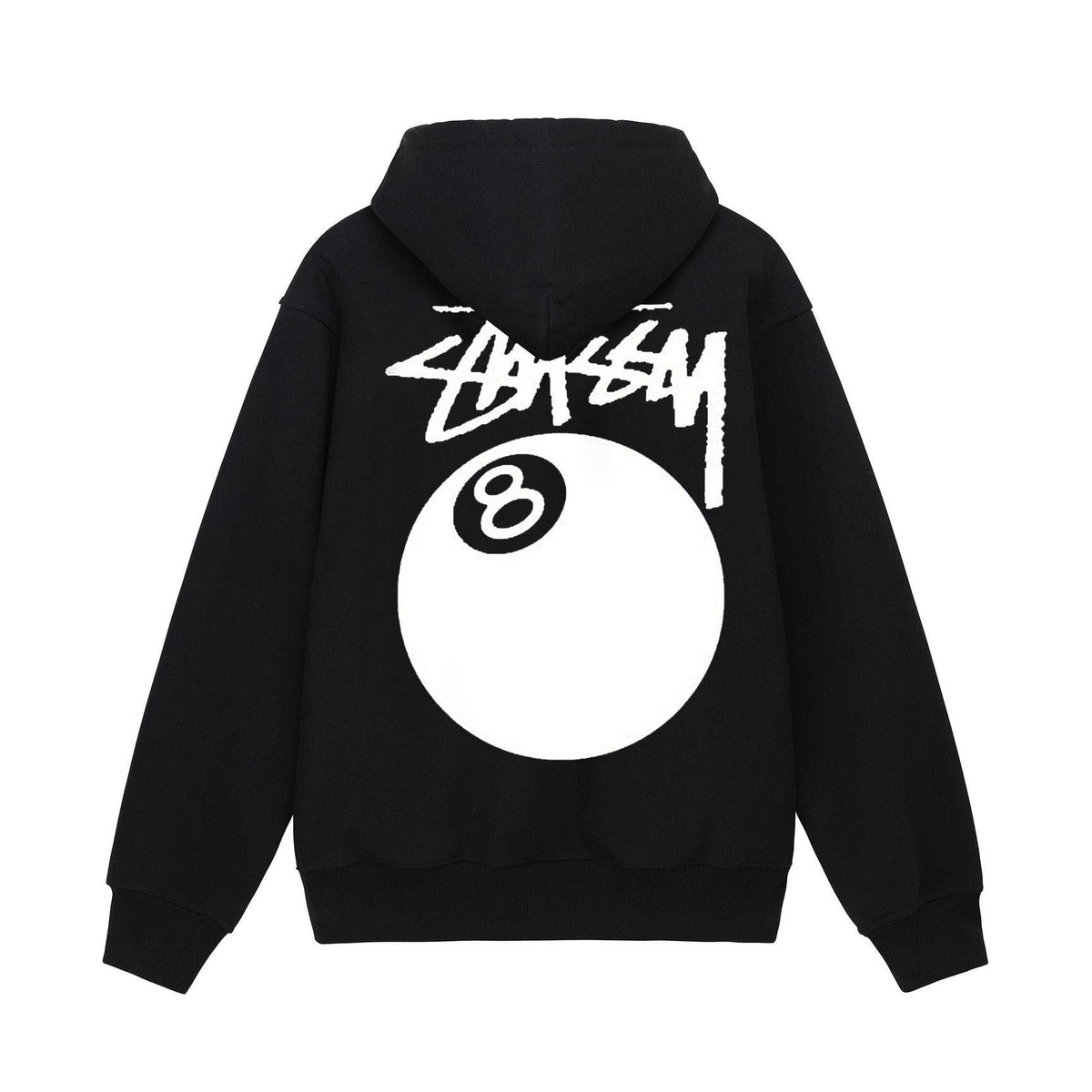 Stussy Script 8 Ball World Tour Graphic Oversized Hoodie Streetwear
