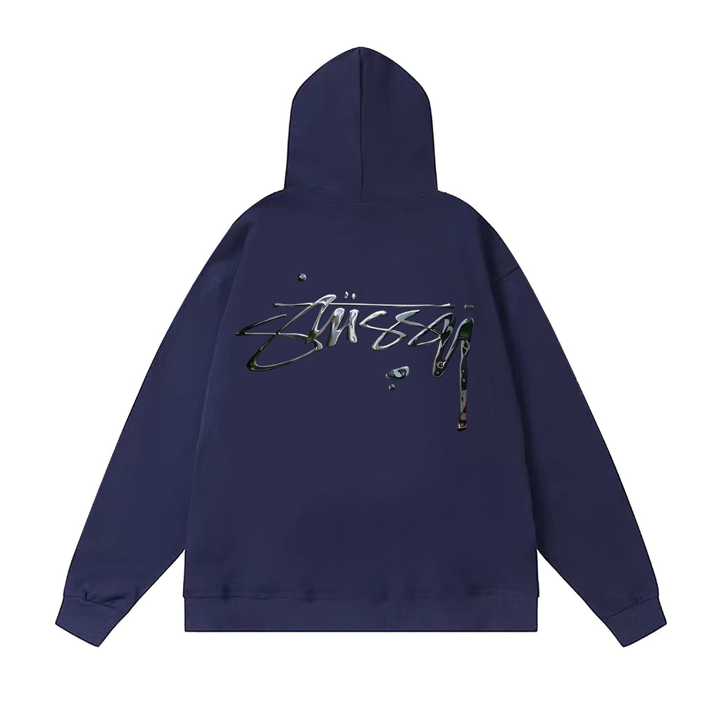 Stussy Hoodie Fall/Winter Fleece Hooded Sweater