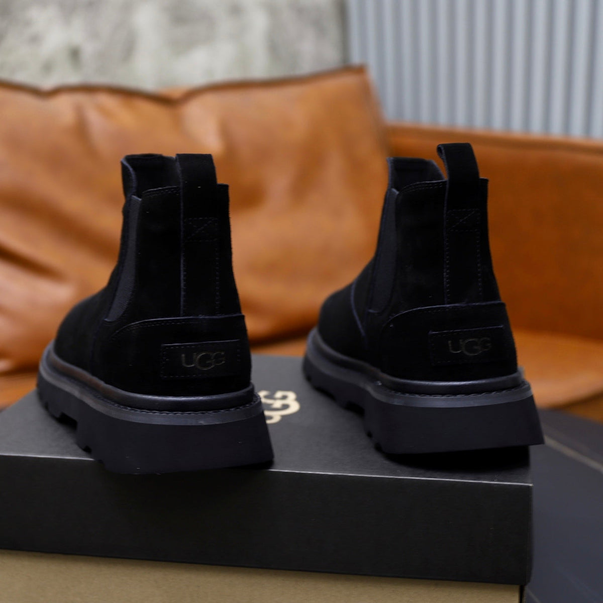 UGG Black Suede Chelsea Casual Shoes