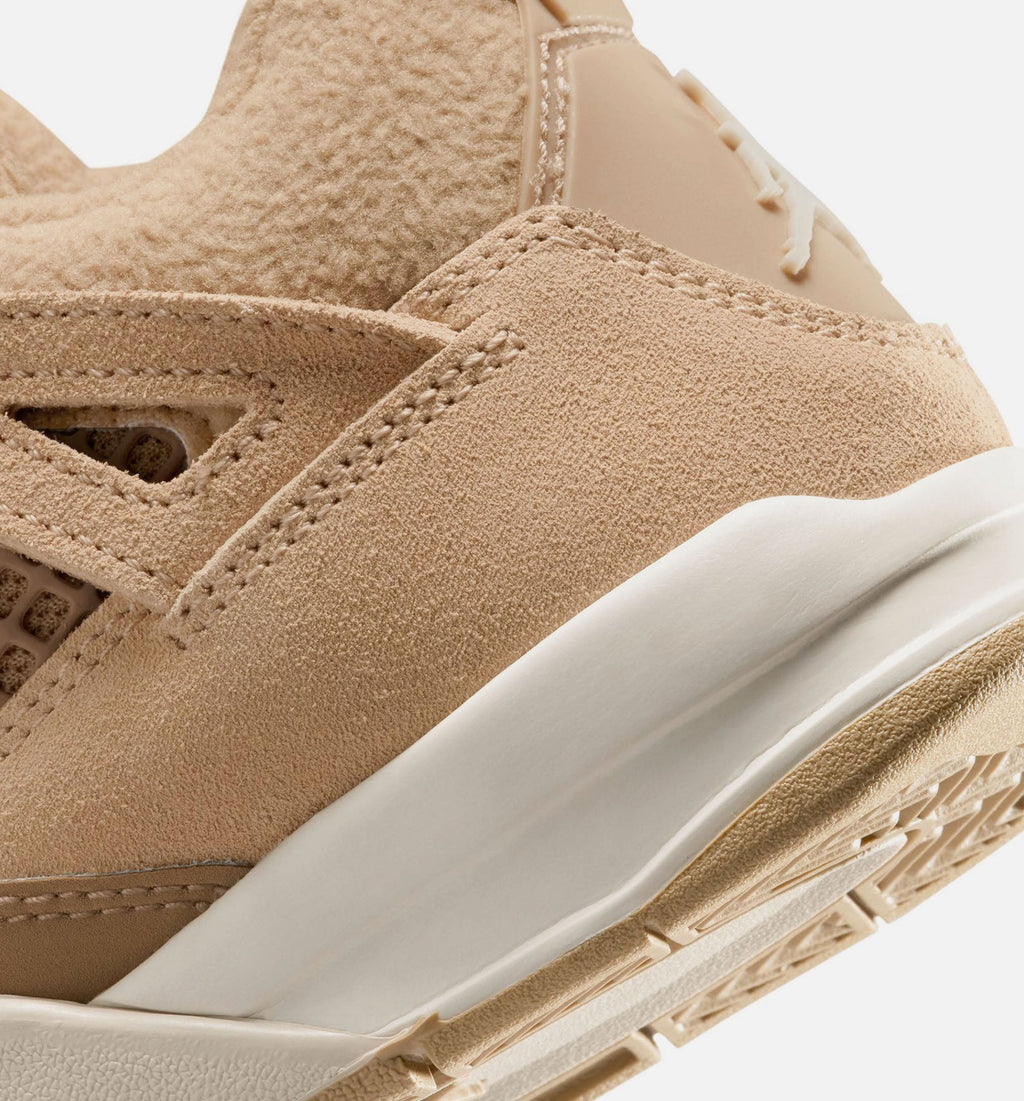 Air Jordan 4 Retro Cozy Girl Preschool – Hemp/Light Orewood Brown