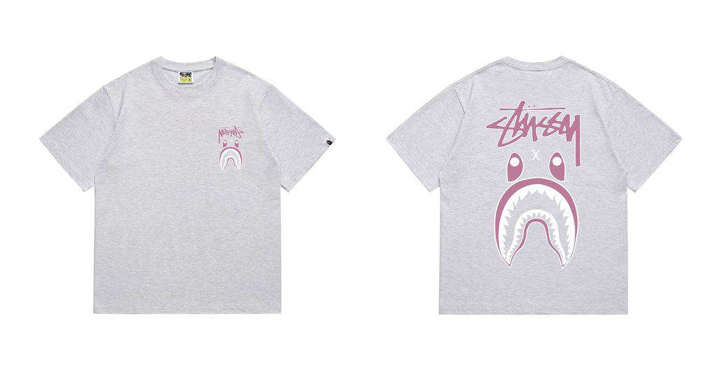 BAPE Tonal Shark Wordmark Graphic T-Shirt