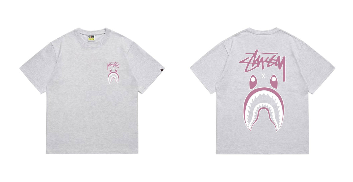 BAPE Tonal Shark Wordmark Graphic T-Shirt