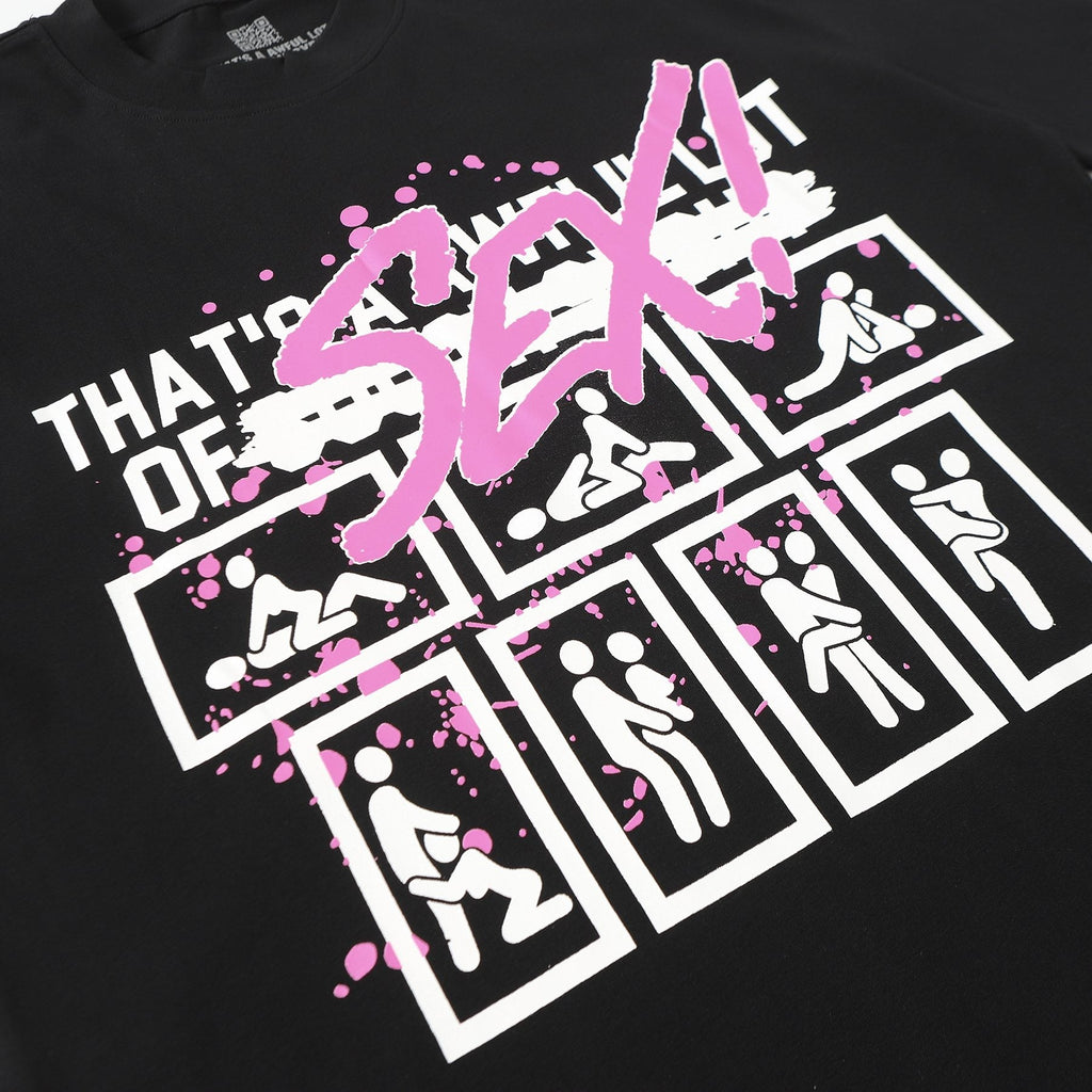 THAT'S A AWFUL LOT OF COUGH SYRUP White & Pink Graphic Short-Sleeve T-Shirt