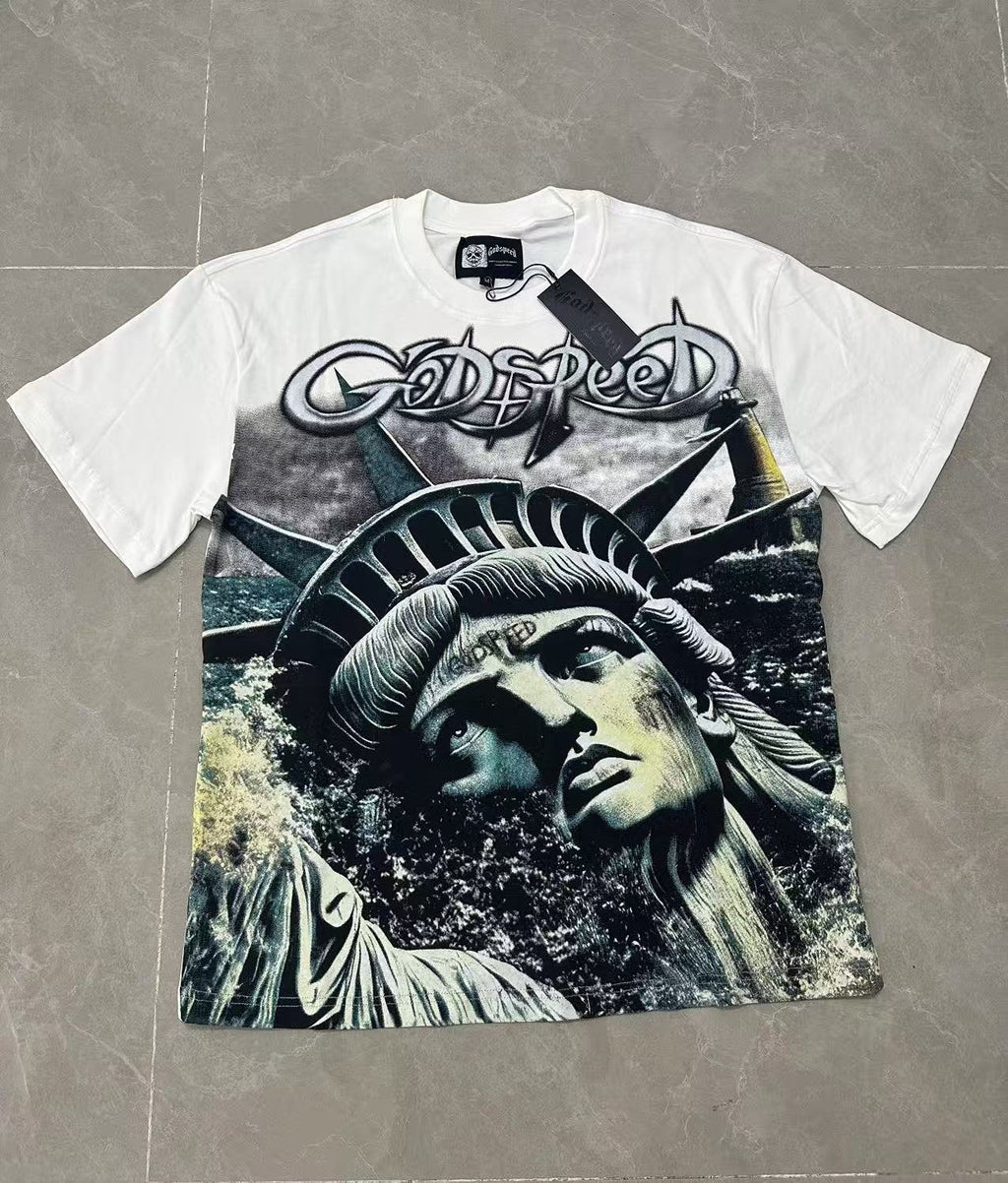 Godspeed Statue Graphic T-Shirt