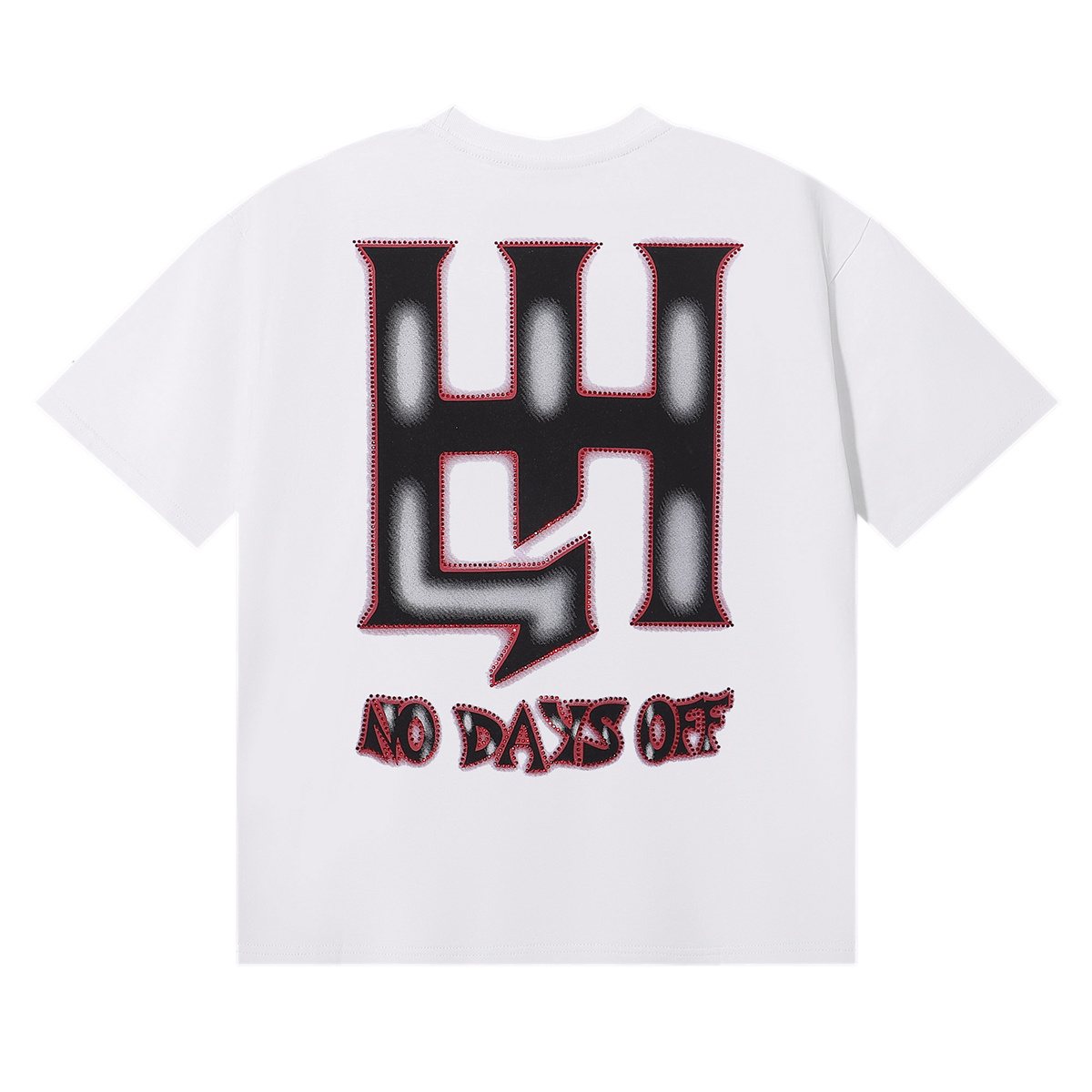Life Hustlere Angry Pitbull Rhinestone Graphic T-Shirt