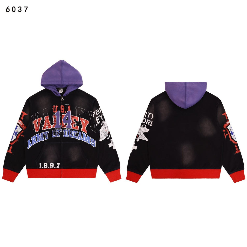 VALE USA Guardian Graphic Zip-Up Hoodie