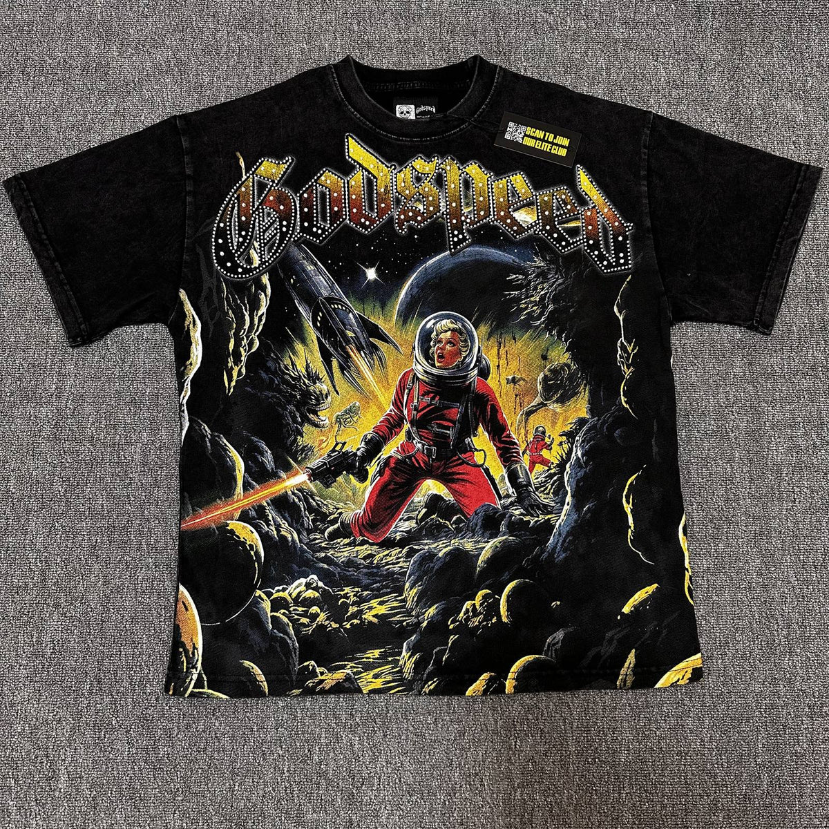 Godspeed Astronaut Graphic T-Shirt
