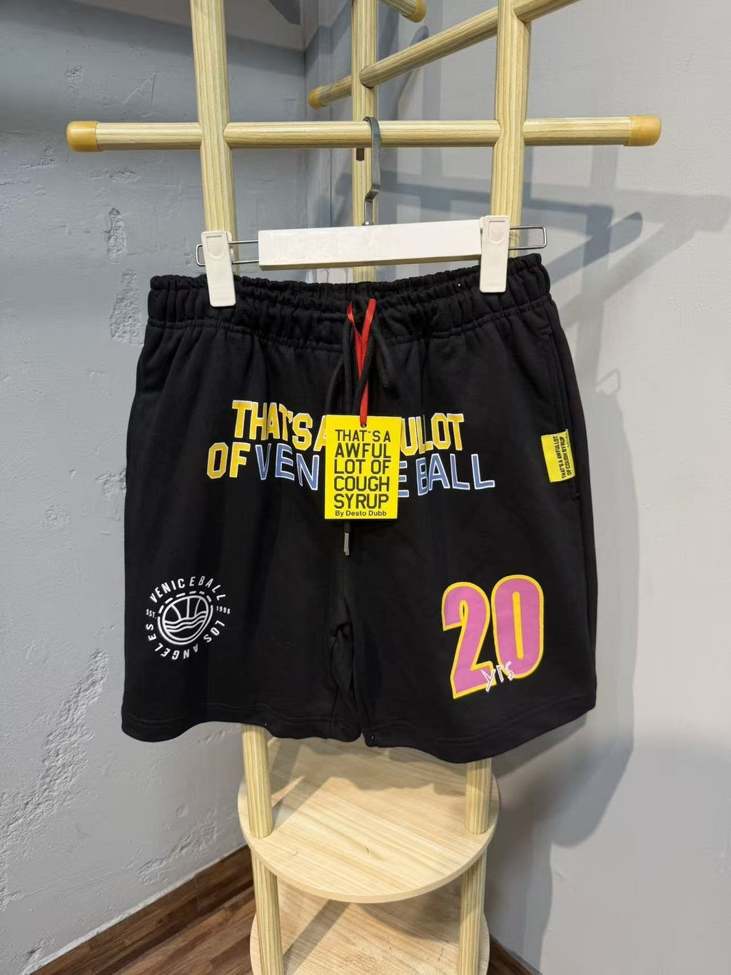 THAT'S A AWFUL LOT OF COUGH SYRUP Venice Ball Graphic Shorts