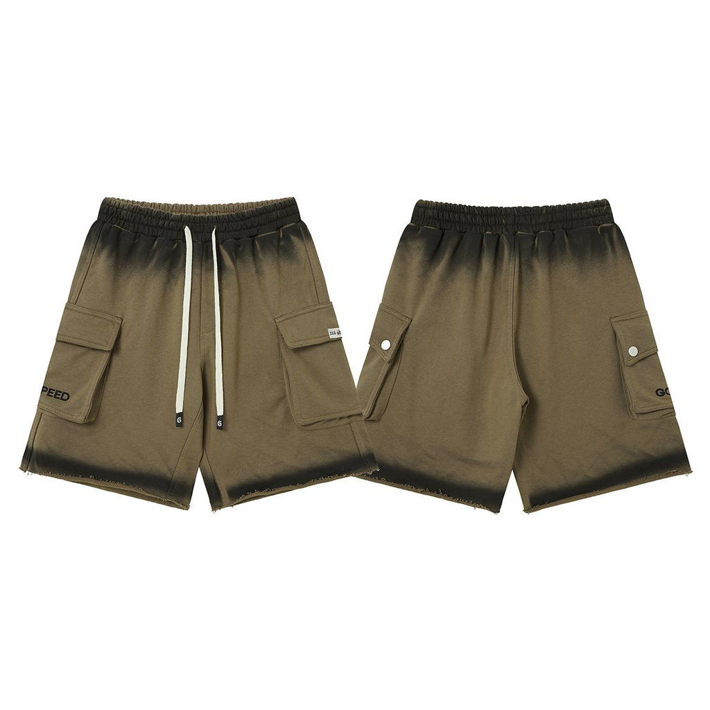 Godspeed Embroidered Cargo Sweat Shorts