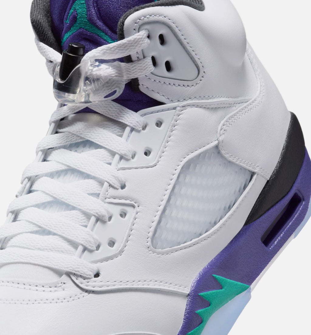 Air Jordan 5 Retro "Grape" Men's Shoe – White/New Emerald/Grape Ice/Black