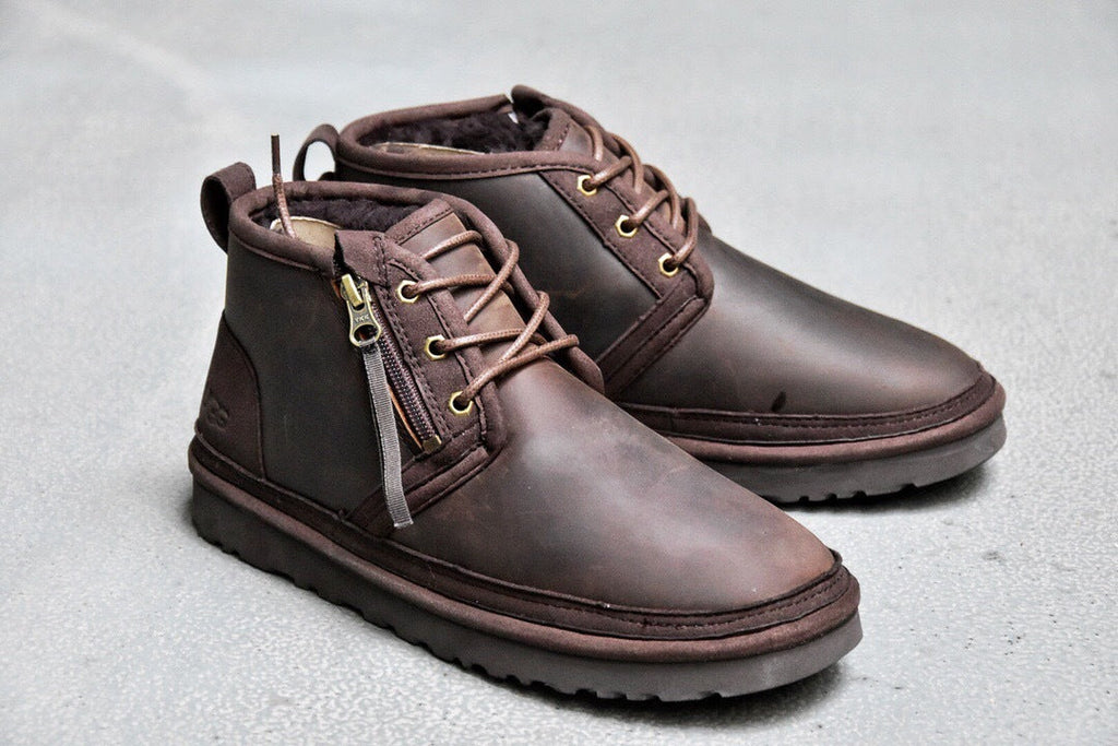 Men’s Crazy Horse Leather Zip Boots — New Arrival | In Stock