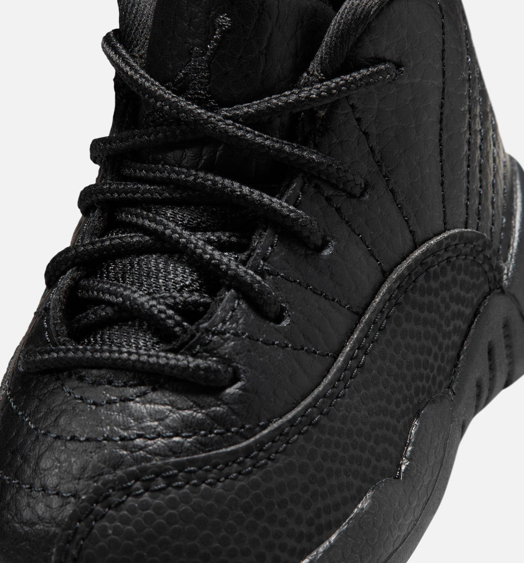 Air Jordan 12 Retro Bloodline Baby & Toddler Shoes - Black/Red