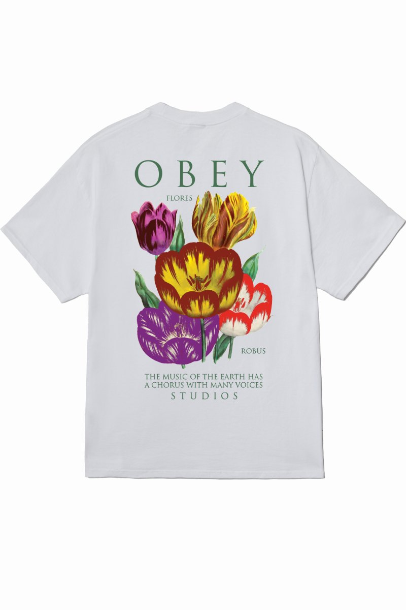 OBEY FLORES ROBUS T-SHIRT White