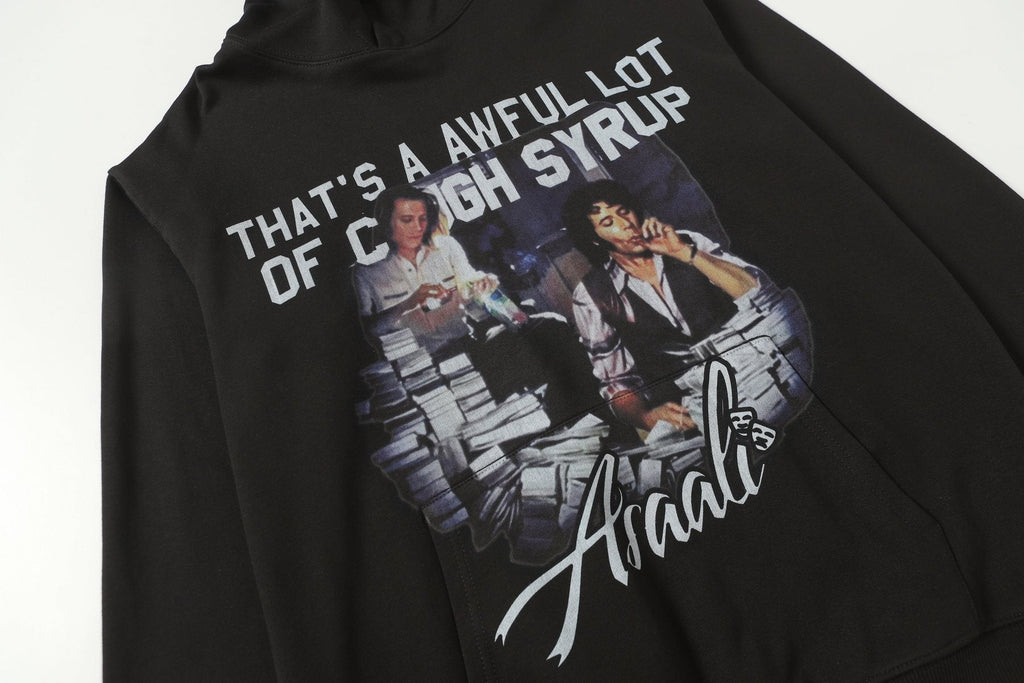 THAT'S A AWFUL LOT OF COUGH SYRUP Photo Graphic Pullover Hoodie