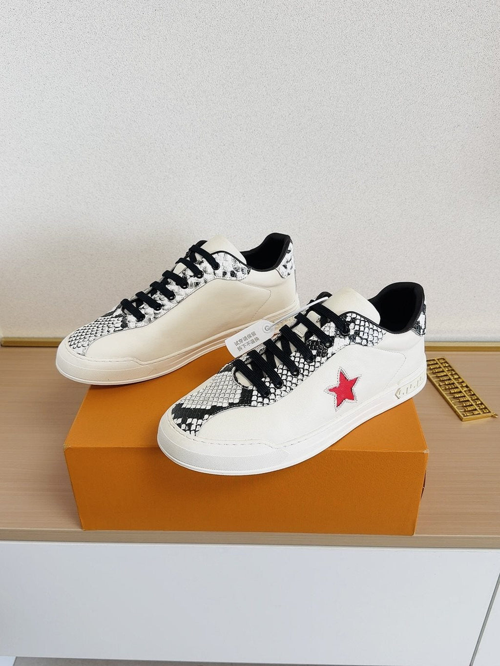 Louis Vuitton Red Star Low-Top Sneakers