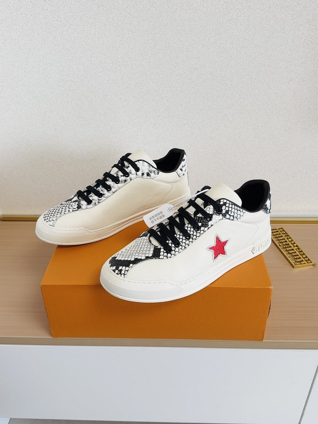 Louis Vuitton Red Star Low-Top Sneakers