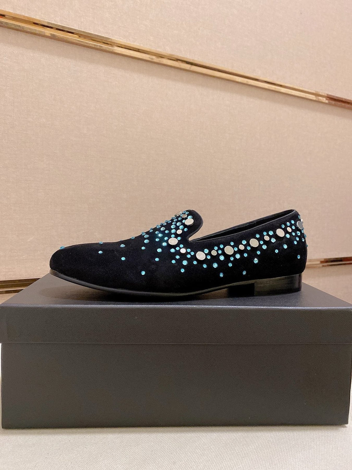 Giuseppe Zanotti Men's Rhinestone Slip-On Loafers