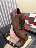 DG Brown Lace-Up Casual Shoes