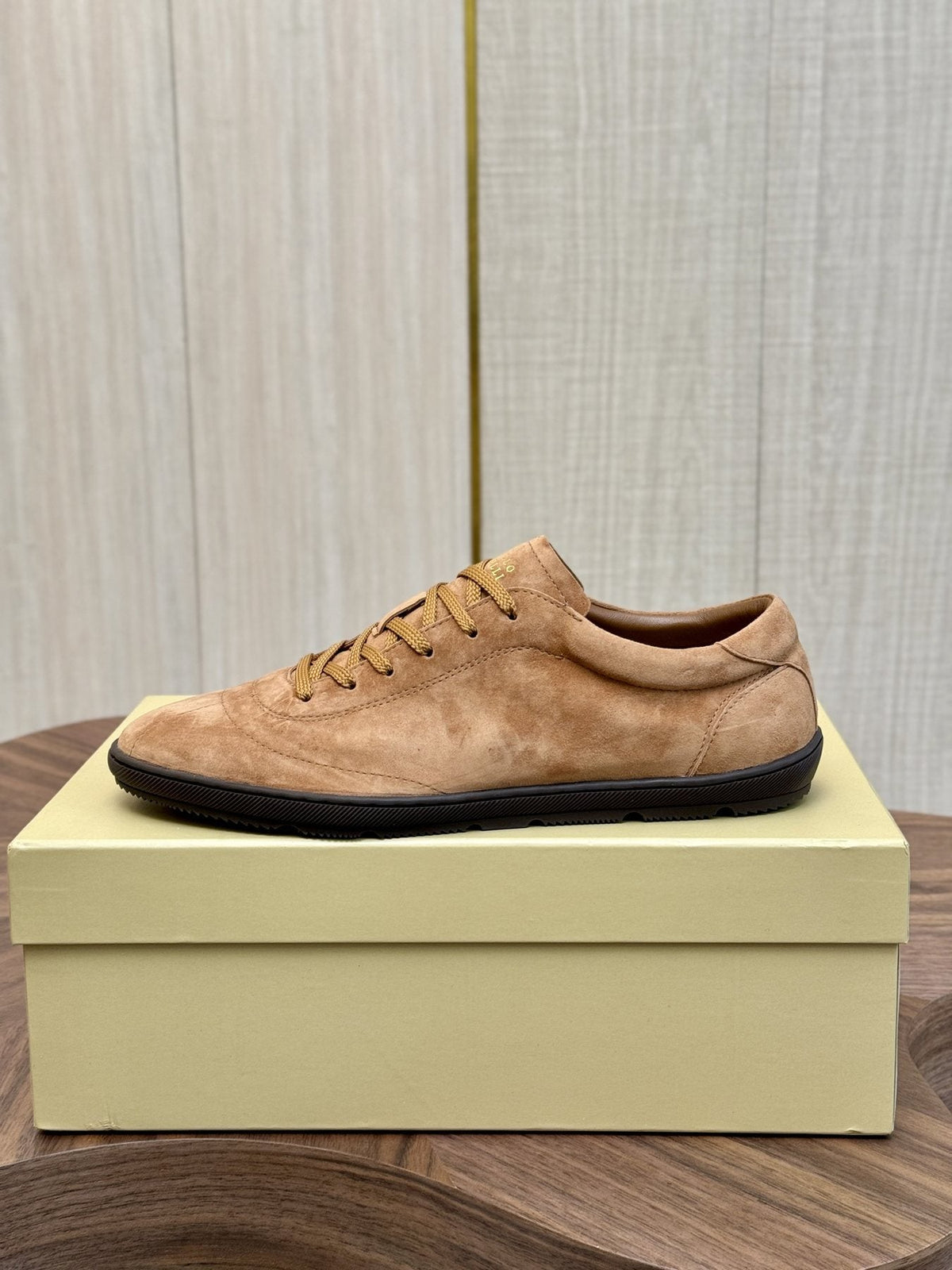 Brunello Cucinelli Tan Low-Top Sneakers