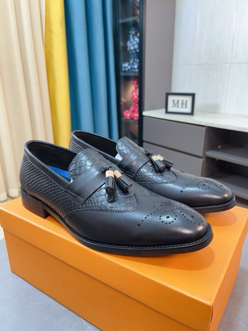 Louis Vuitton Black Tassel Loafers