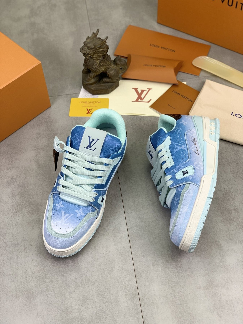 Louis Vuitton Blue Low-Top Sneakers