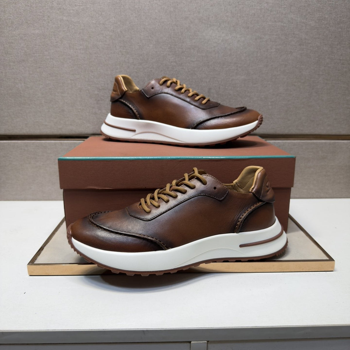 Loro Piana Men's Leather Casual Sneakers