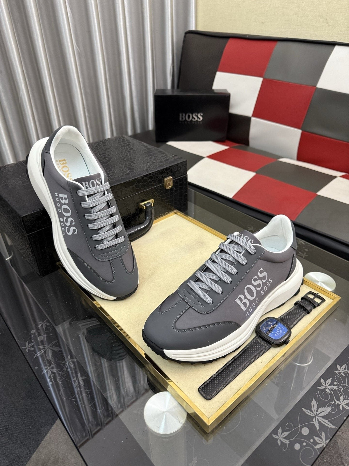 Hugo Boss Men's Logo Low-Top Sneakers