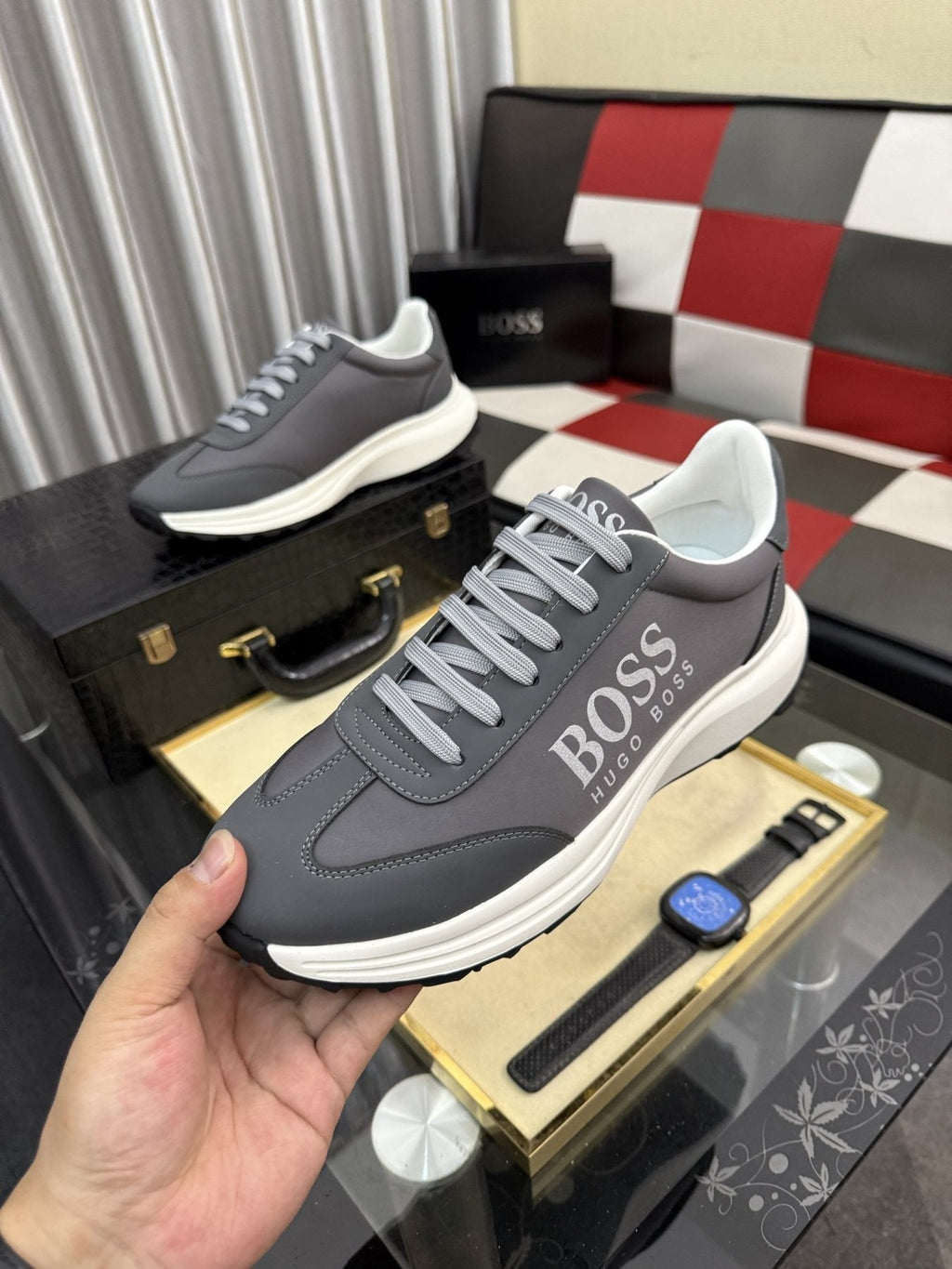 Hugo Boss Men's Logo Low-Top Sneakers