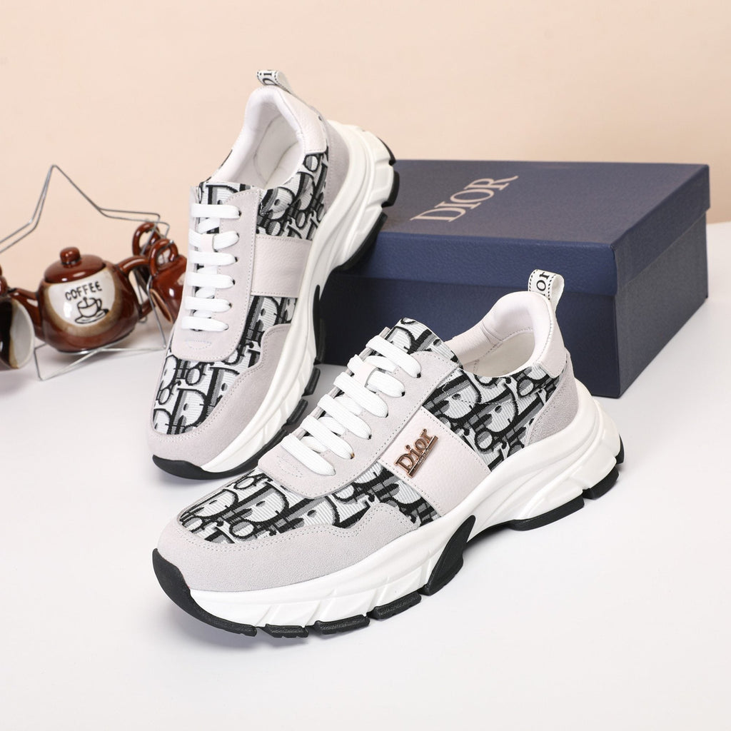 Dior Patterned Low-Top Sneakers