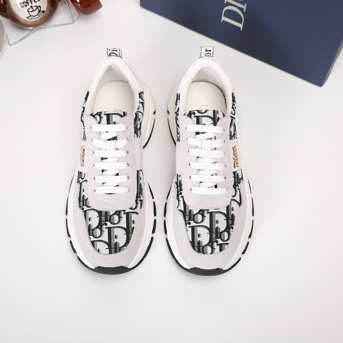 Dior Patterned Low-Top Sneakers
