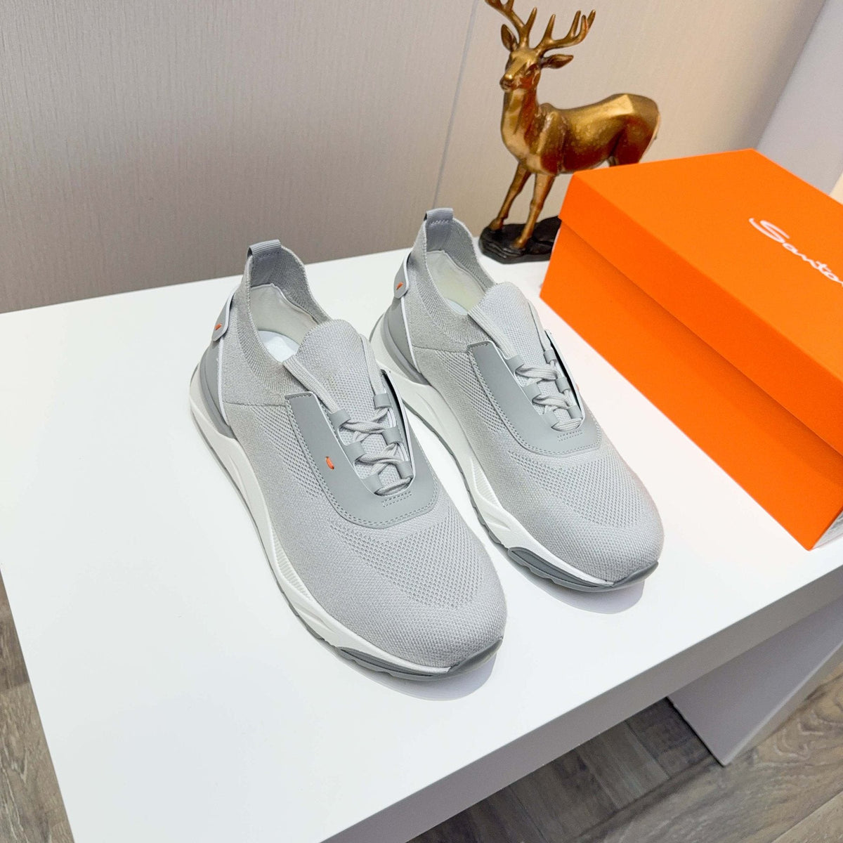 Santoni Knit Low-Top Sneakers