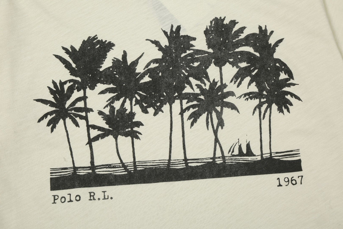 Ralph Lauren Palm Tree Slub Cotton T-Shirt
