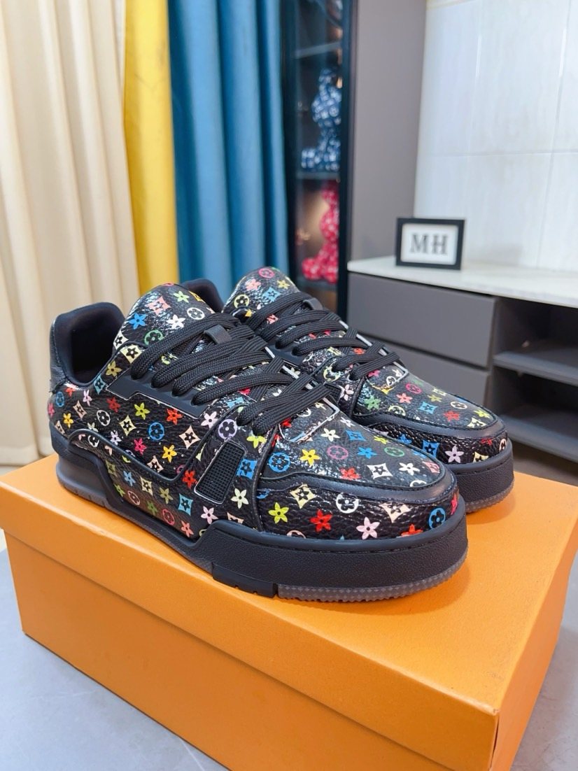 Louis Vuitton Multicolor Motif Low-Top Sneakers