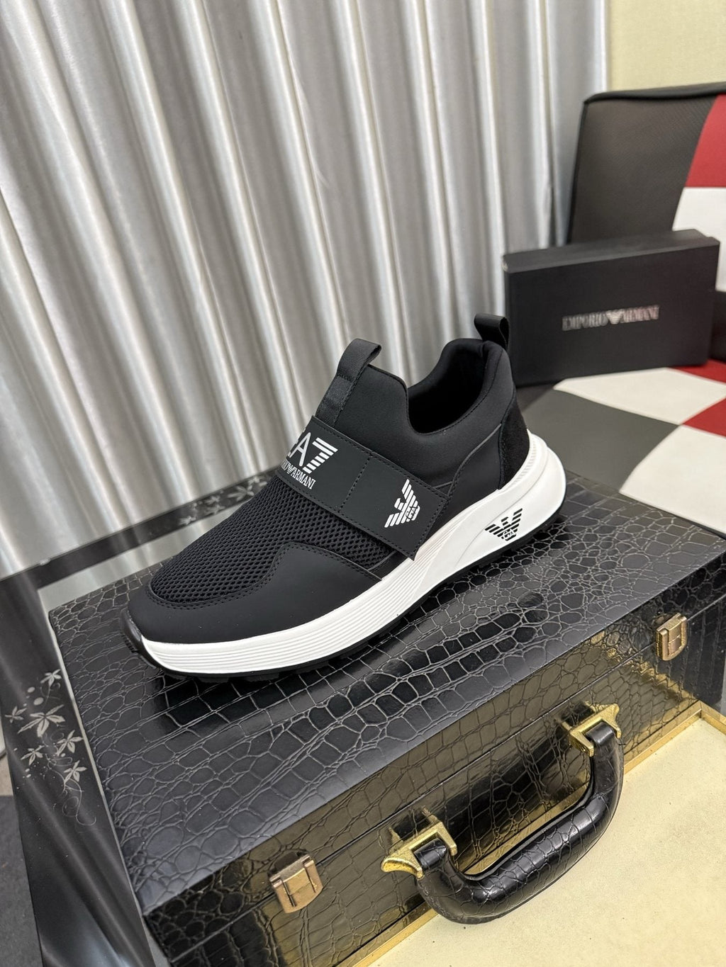 Armani EA7 Mesh Slip-On Sneakers