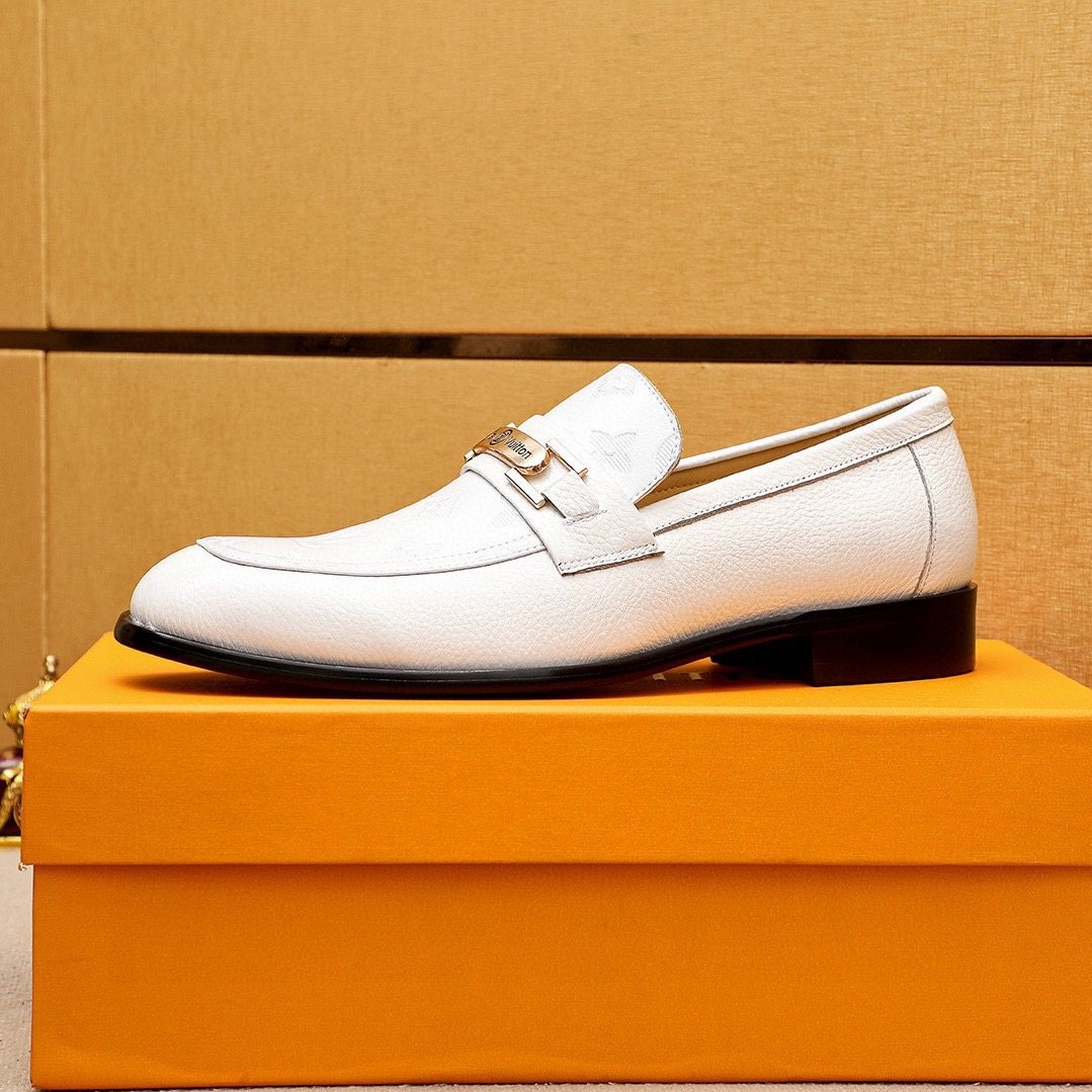 Louis Vuitton Men's Textured Bar Loafers